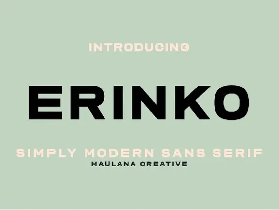 Erinko font