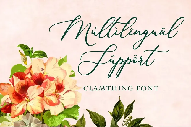 Clamthing font