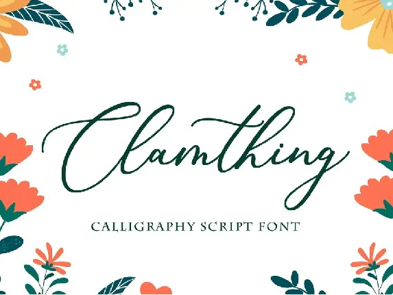 Clamthing font