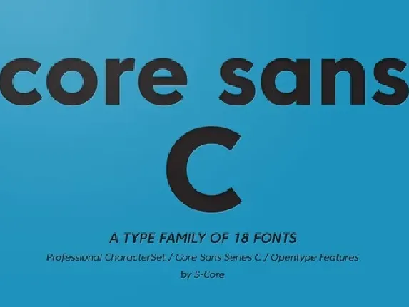 Core Sans C Family font