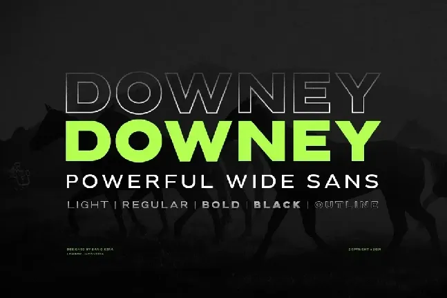 Downey font