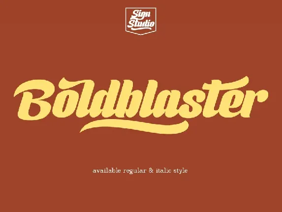 Boldblaster Script font