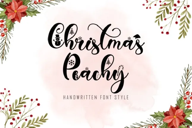 Christmas Peachy font