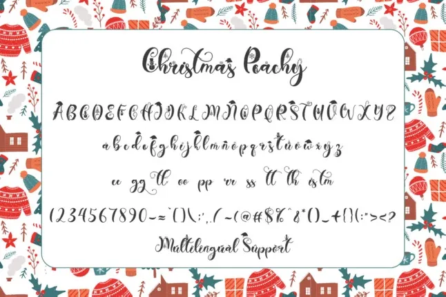 Christmas Peachy font