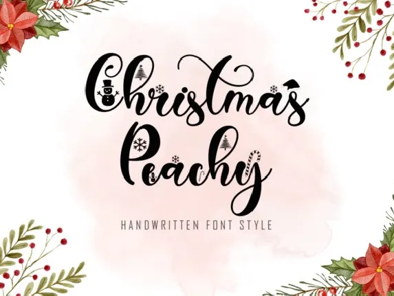 Christmas Peachy font