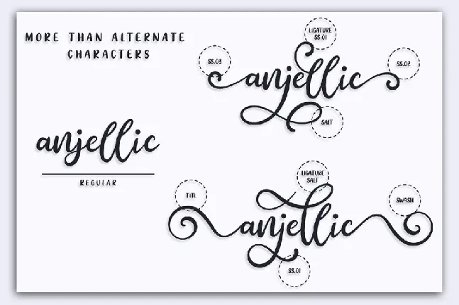 Anjellic Script font