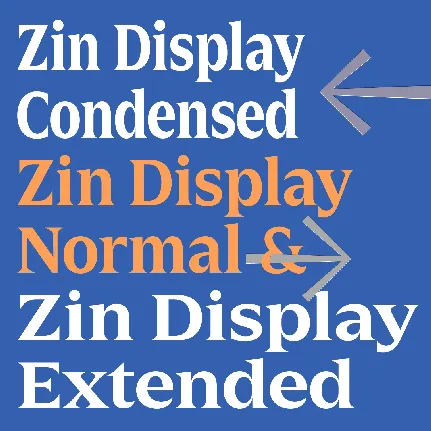 Zin Display font