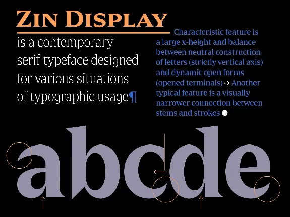 Zin Display font