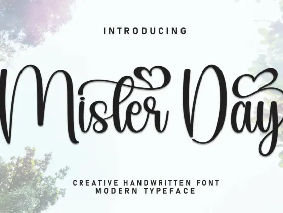 Mister Day Calligraphy font