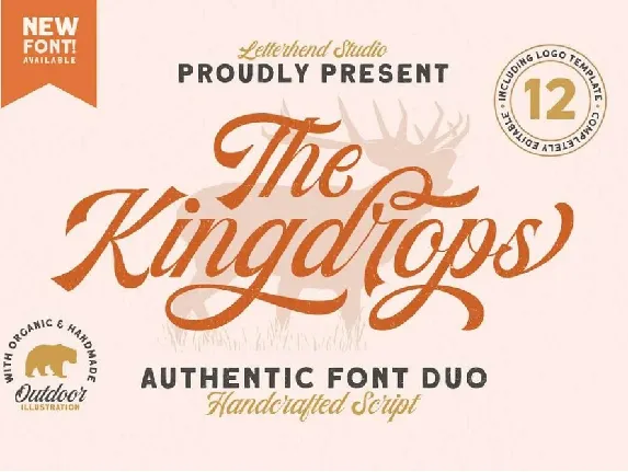 The Kingdrops font