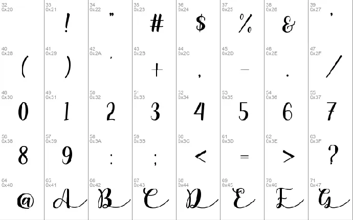 Namira font