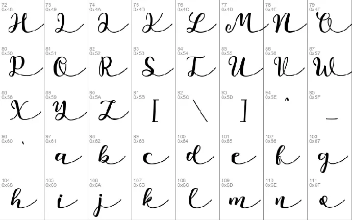 Namira font