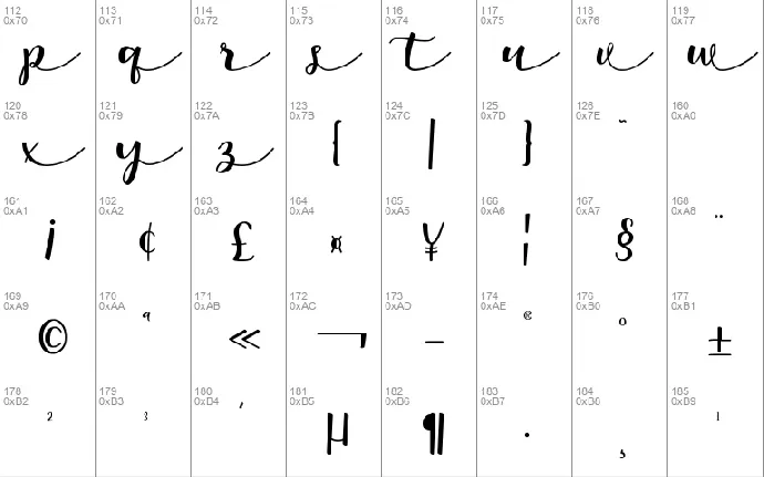 Namira font