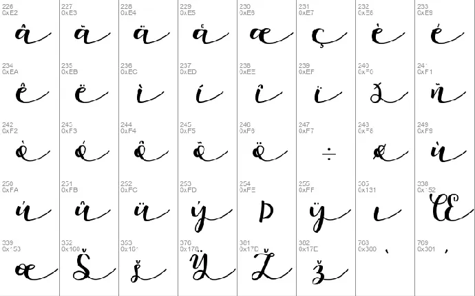 Namira font