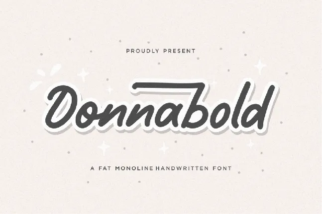 Donnabold font