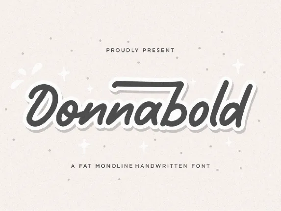 Donnabold font