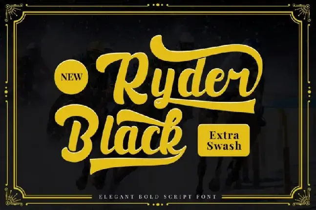 Black Ryder – Bold Script font