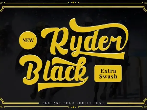 Black Ryder – Bold Script font