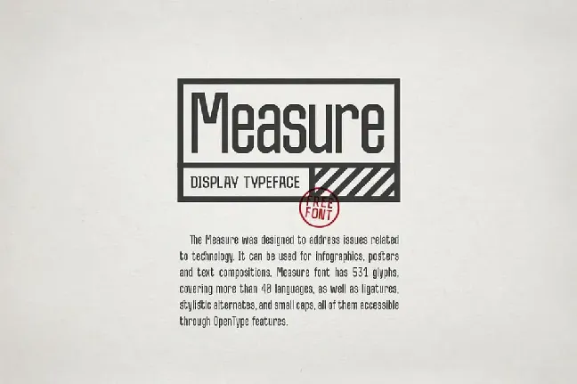 Measure font