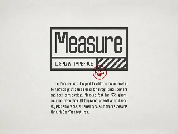 Measure font