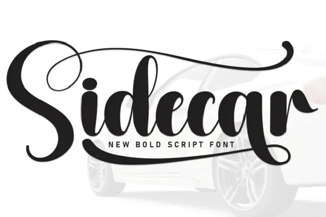 Sidecar Script font