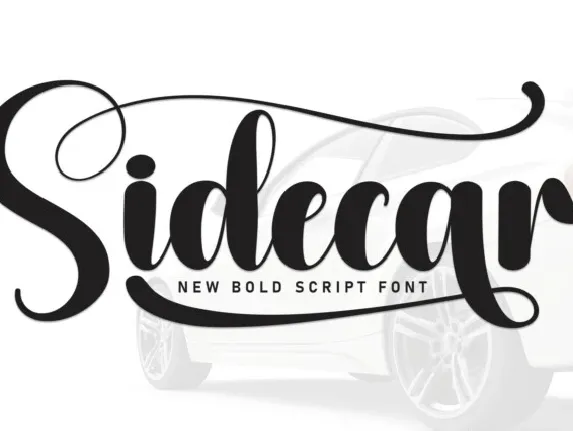 Sidecar Script font