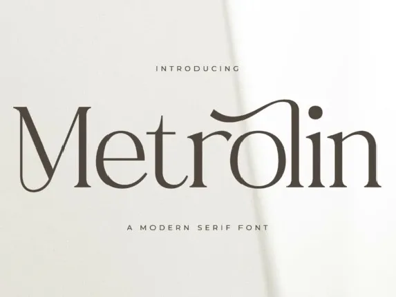 Metrolin font