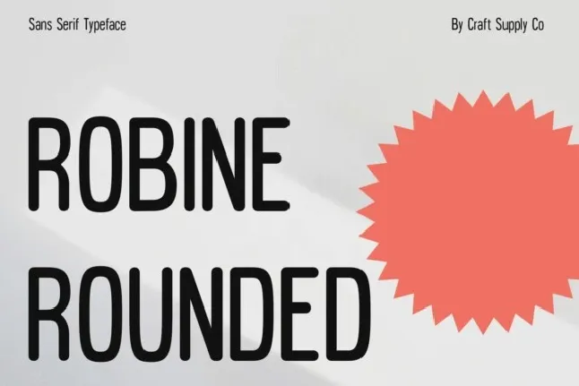 Robine Rounded font