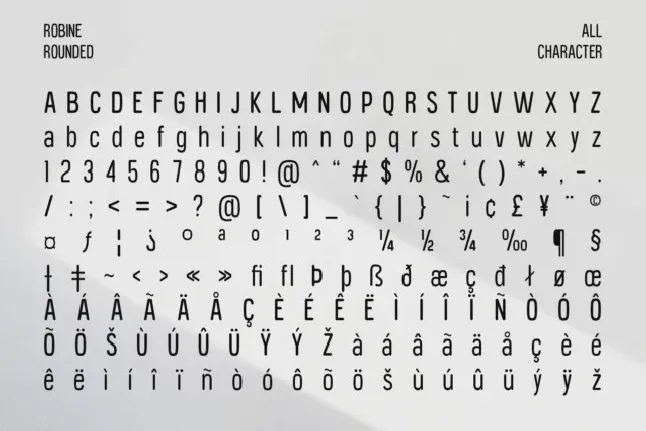 Robine Rounded font