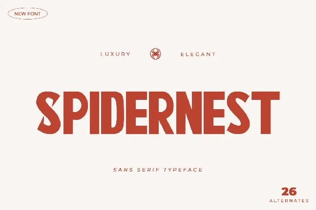 Spidernest font