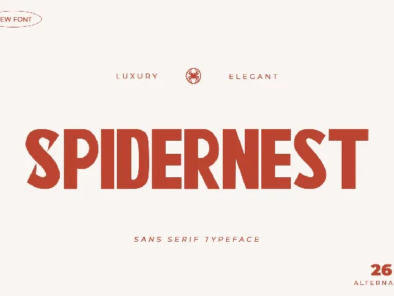 Spidernest font