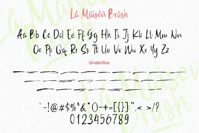 La Maison Brush Demo Version font