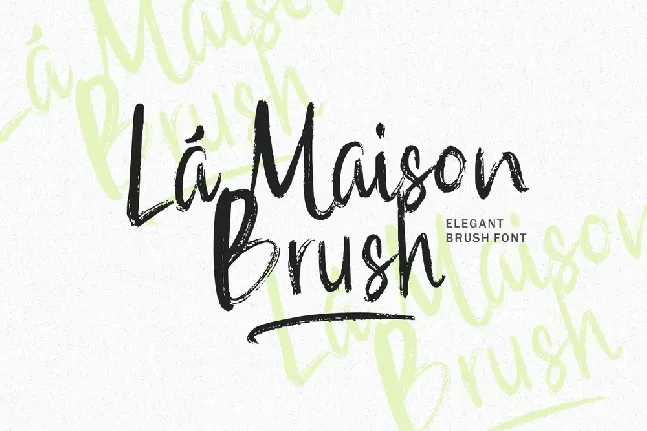 La Maison Brush Demo Version font