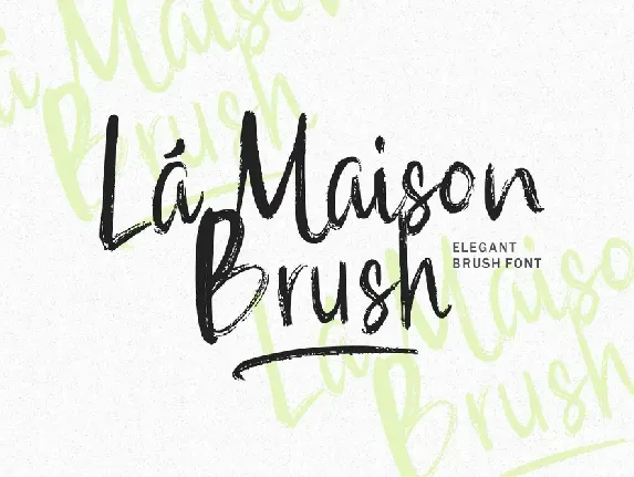 La Maison Brush Demo Version font