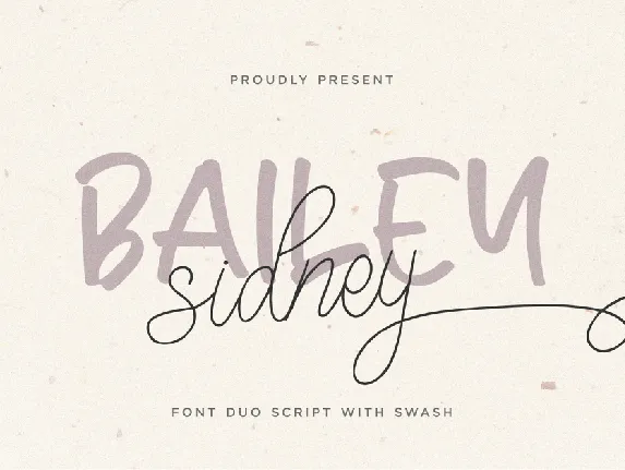 Bailey Sidney font