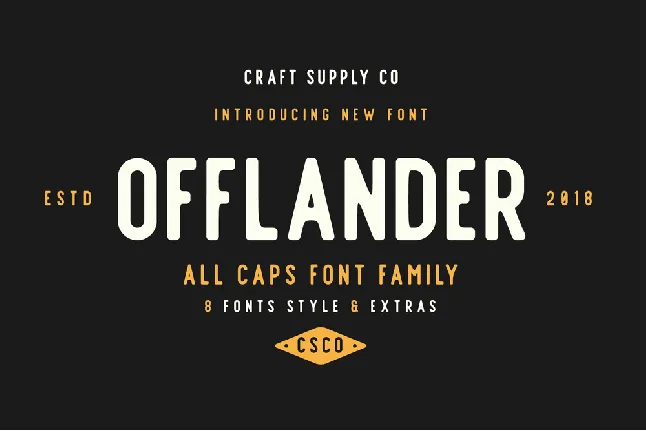 Offlander font