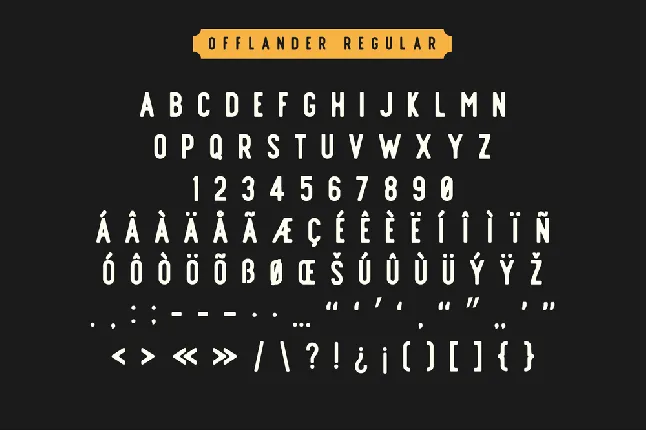 Offlander font