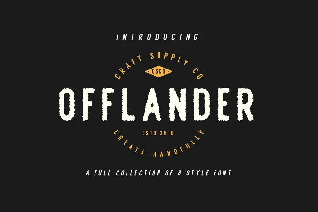 Offlander font