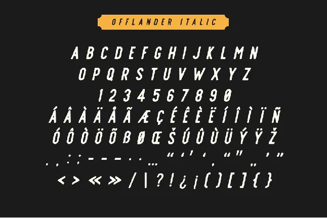 Offlander font