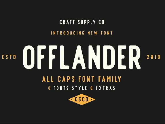 Offlander font