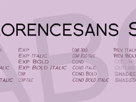 Florencesans SC font