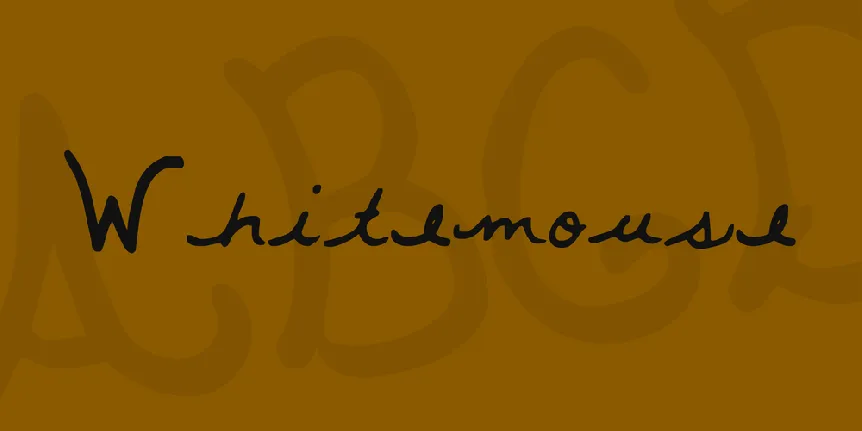 Whitemouse font