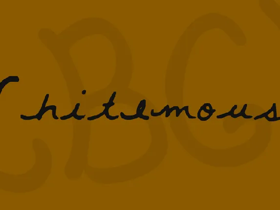 Whitemouse font