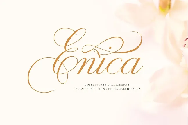 Enica Calligraphy font