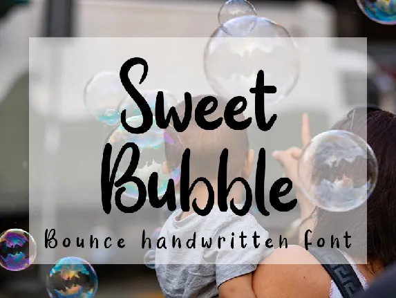 Sweet Bubble font