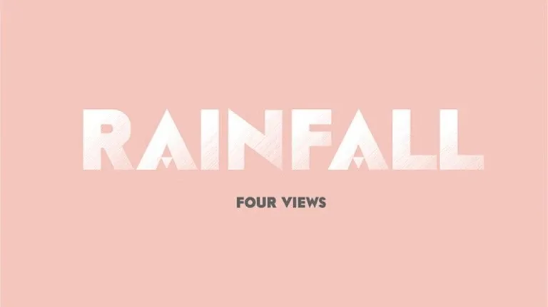 Rainfall font