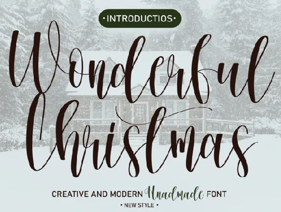 Wonderful Christmas font