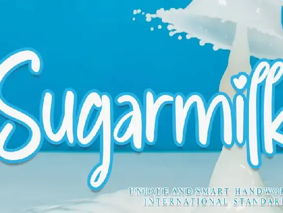 Sugarmilk Brush font