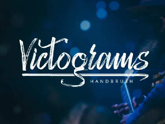 Victograms Handbrush font