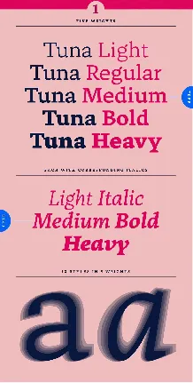 Tuna Family font